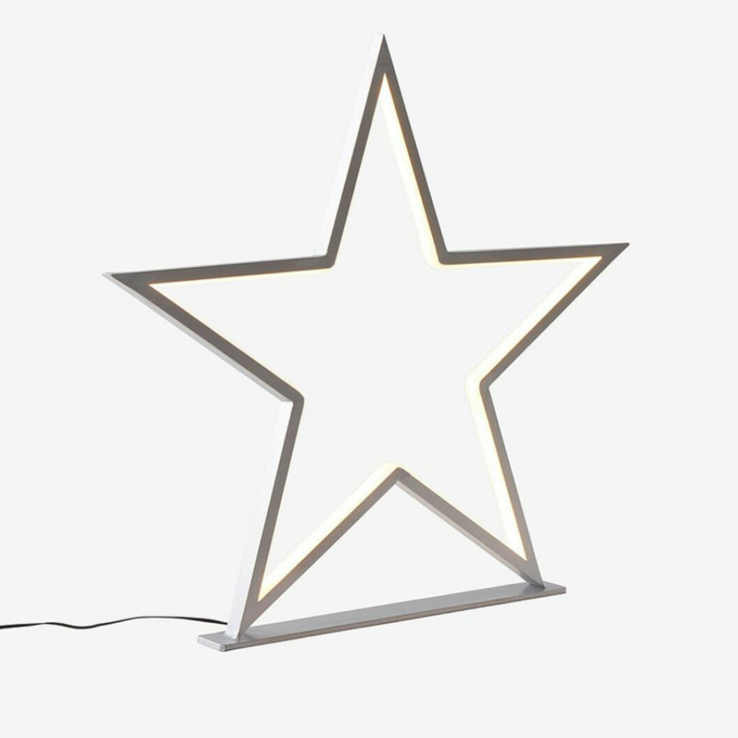 Stjärna med LED-belysning till jul
