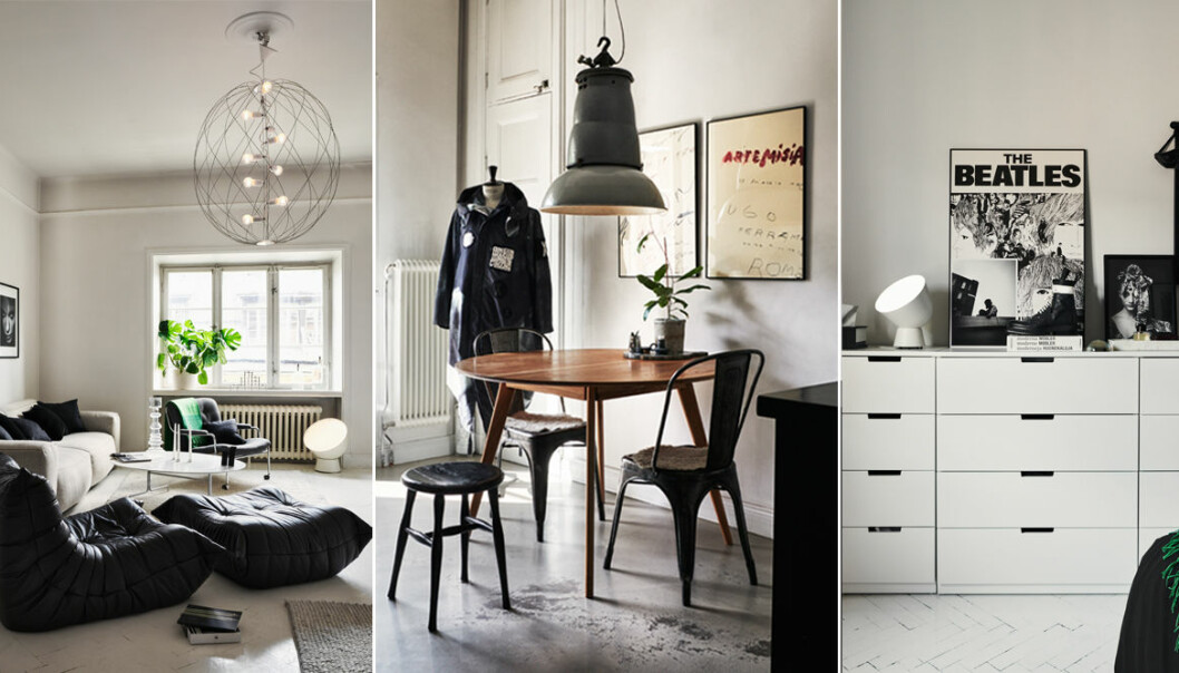 Modedesignern Lee Cotters hem i Stockholm