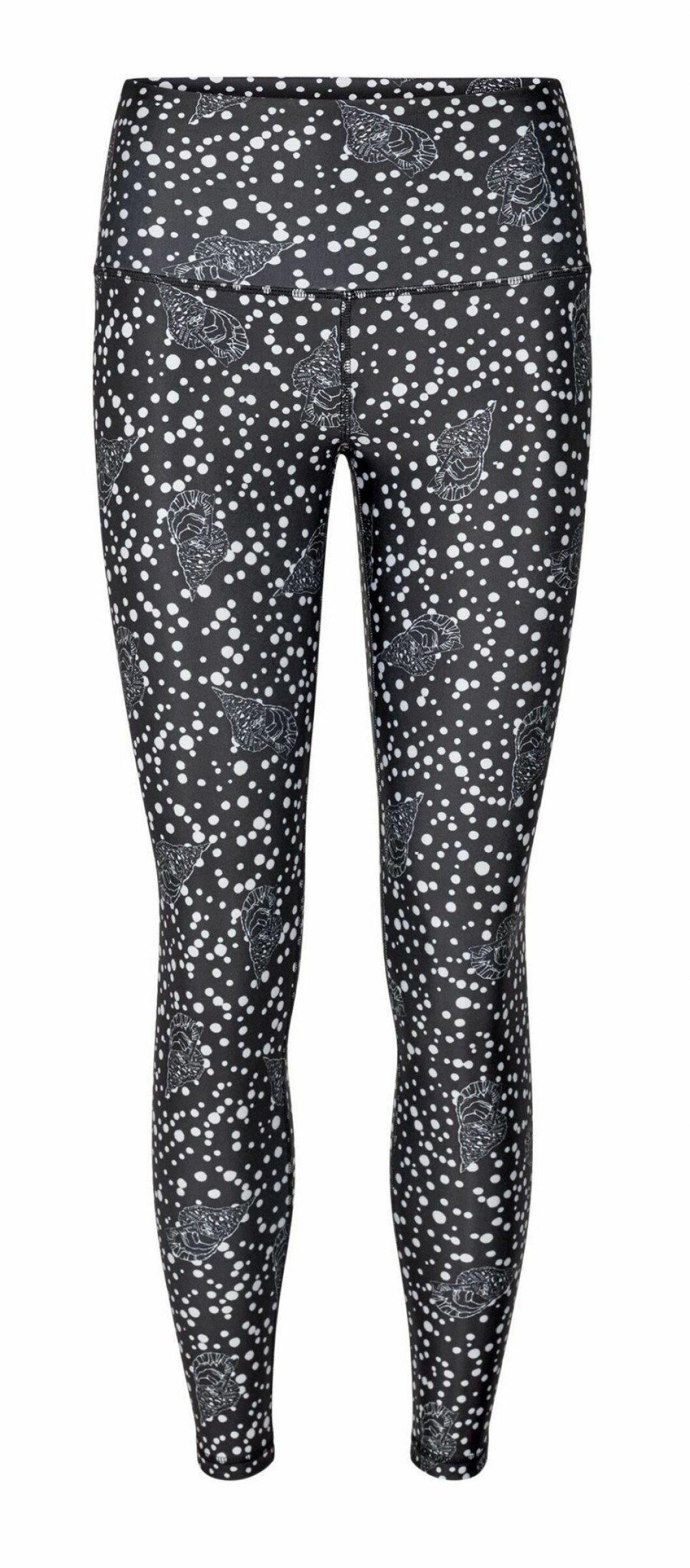 Högmidjade leggings med snäckmönster från danska märket H2o Fagerholt