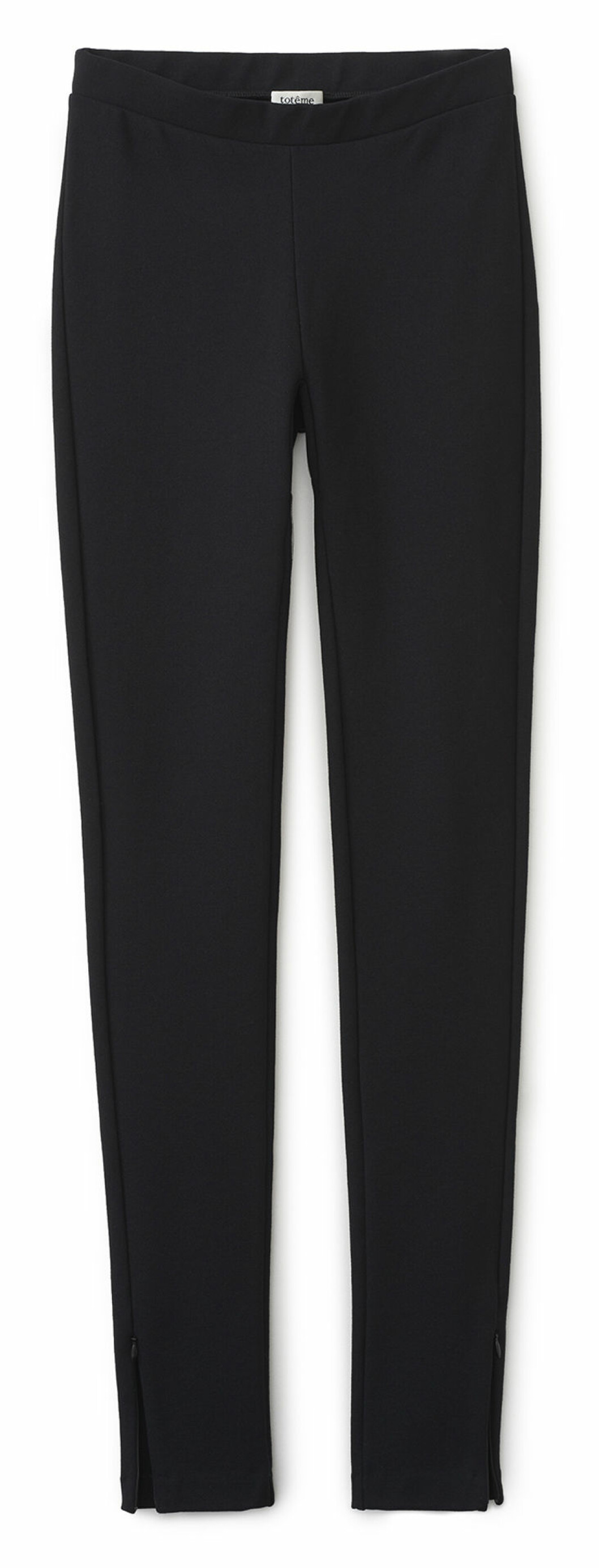 Mjuka leggings från Totême med hög midja och diskreta dragkedjor vid anklarna