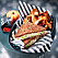 Tonfisksandwich med rotfruktschips.