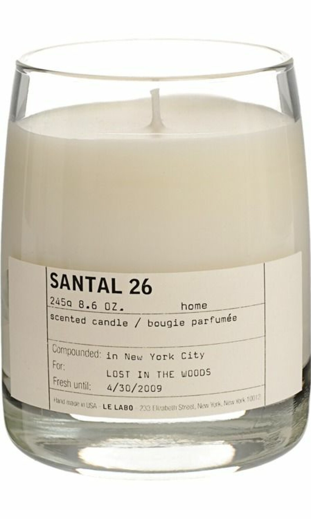 Doftljuet Santal 26 från Le Labo.