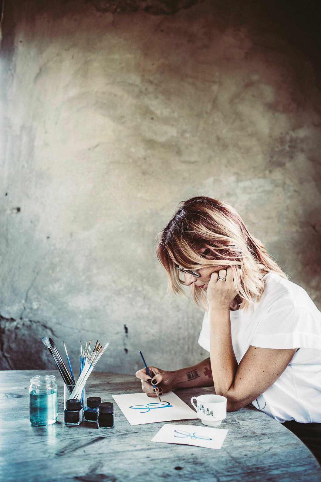 Foto: Kristin Lagerqvist, ur boken Lettering/Norstedts. Lettering är en wellnesstrend 2020