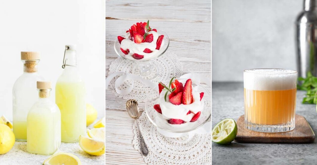 Drinkar och dessertmed Limoncello