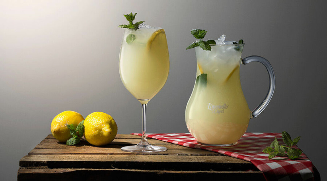 Capri di Tonic med limoncello. Capri di Tonic med limoncello.
