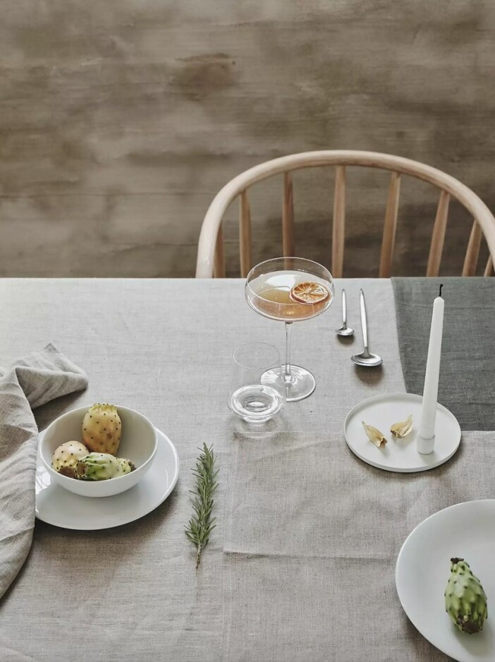 Linnefärgat är en favorit i jul. Foto: Jotex linnefärgat hos jotex julen 2020