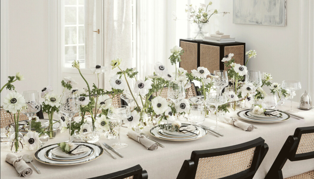 linneservetter dukning midsommar