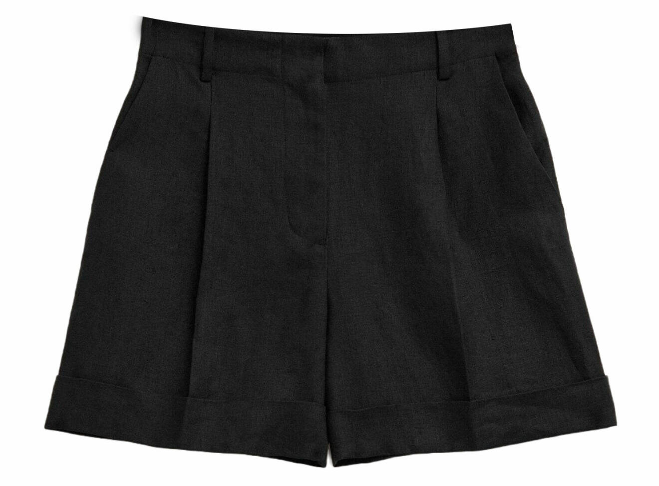 svarta shorts i linne från &amp; other stories