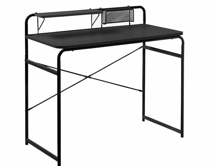 litet svart skrivbord