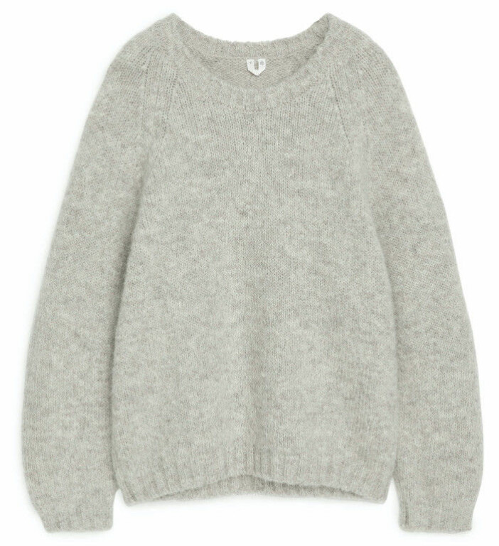 Ljusgrå oversized tröja från Arket