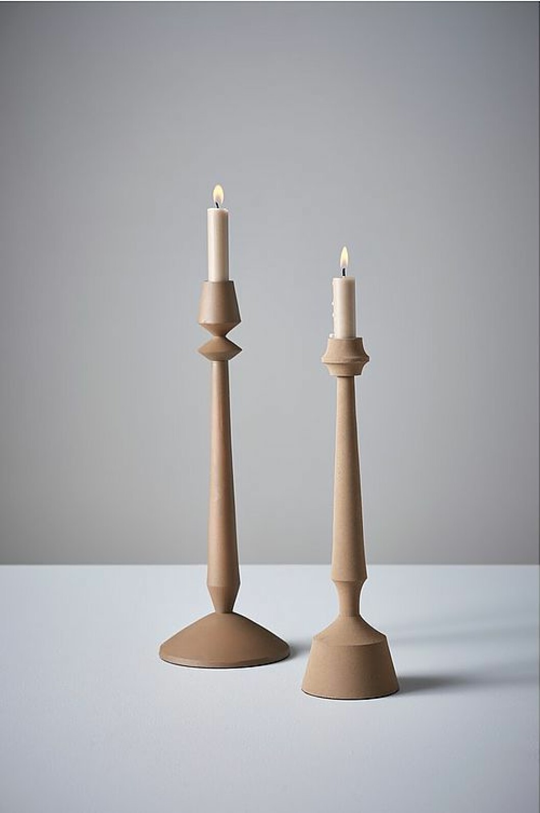 Ljusstakar från Jotex i beige