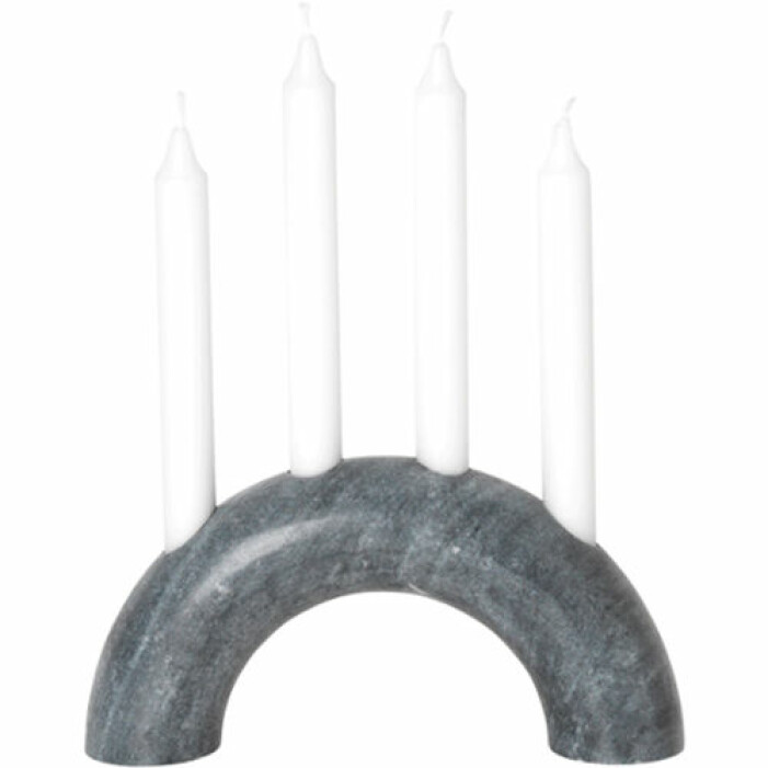 ljusstake i marmor från ferm living