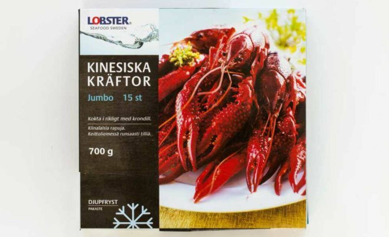 Lobster frysta jumbokräftor – Kina