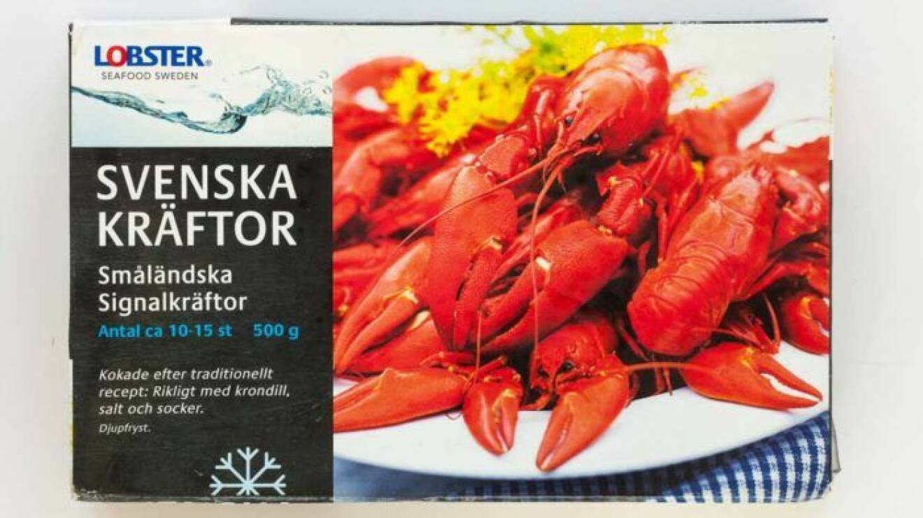 Lobster frysta signalkräftor – Sverige