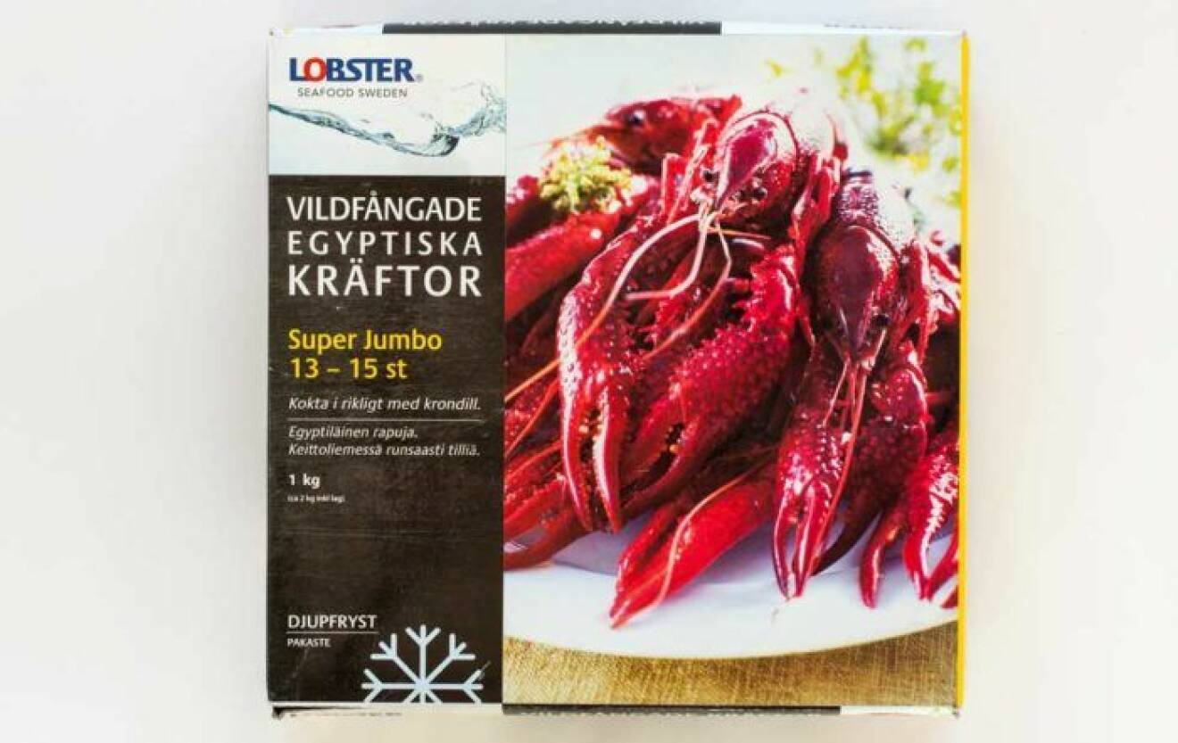 Lobster vildfångade frysta super jumbokräftor – Egyptien