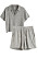 matchande grått set med tröja och shorts från Lindex