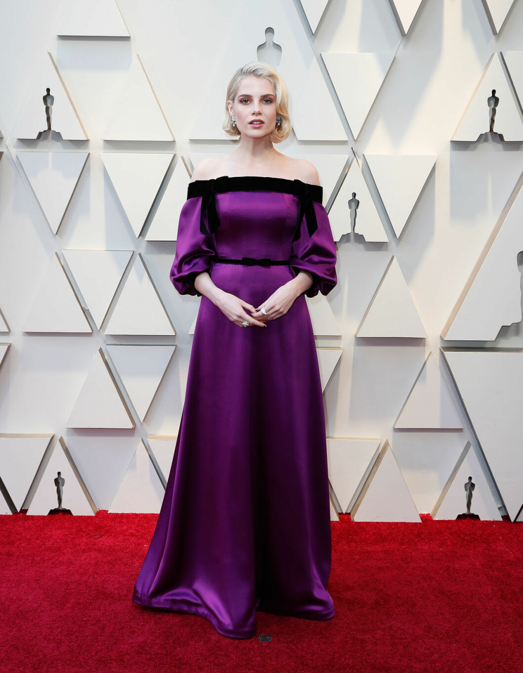 Lucy Boynton. Lucy Boynton på Oscarsgalan 2019