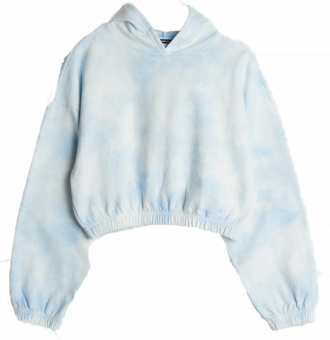 blå tröja med tiedye mönster från gina tricot.