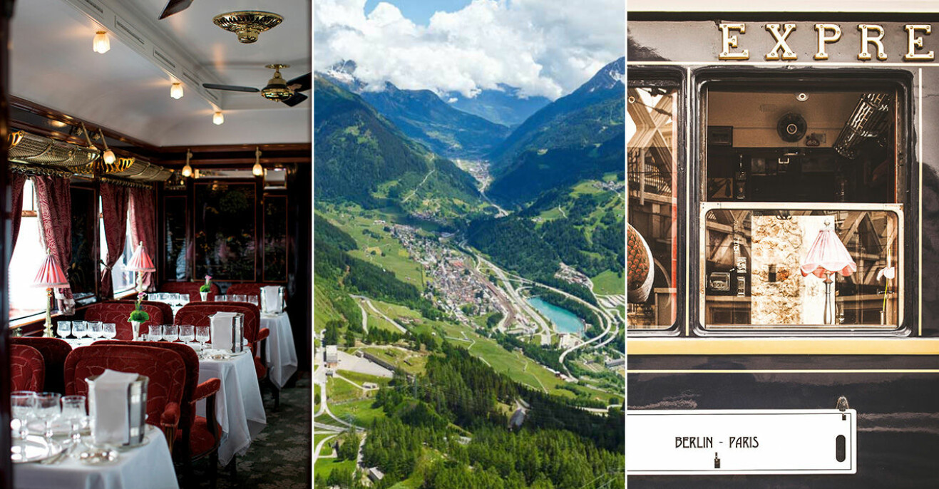 Restaurangvagn, Alperna och Orientexpressen