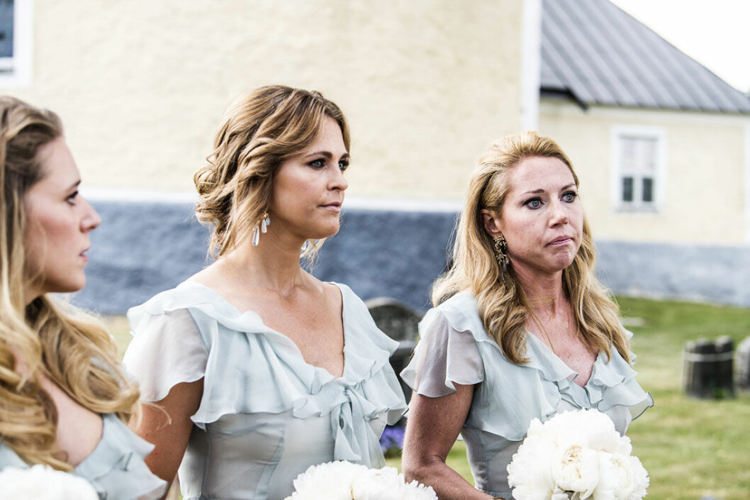 Prinsessan Madeleine som tärna.