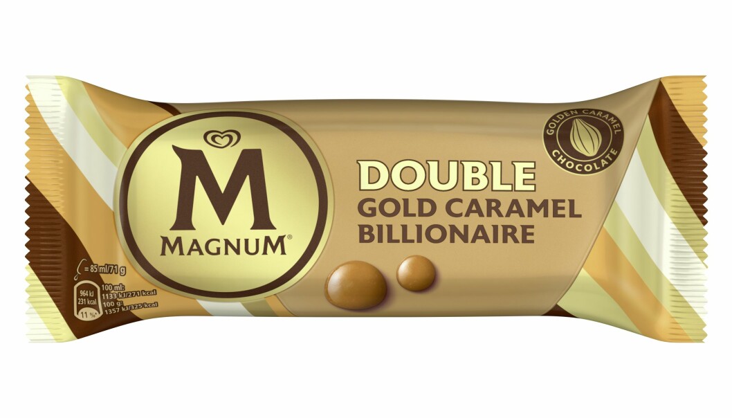 förpackningen till magnum guld
