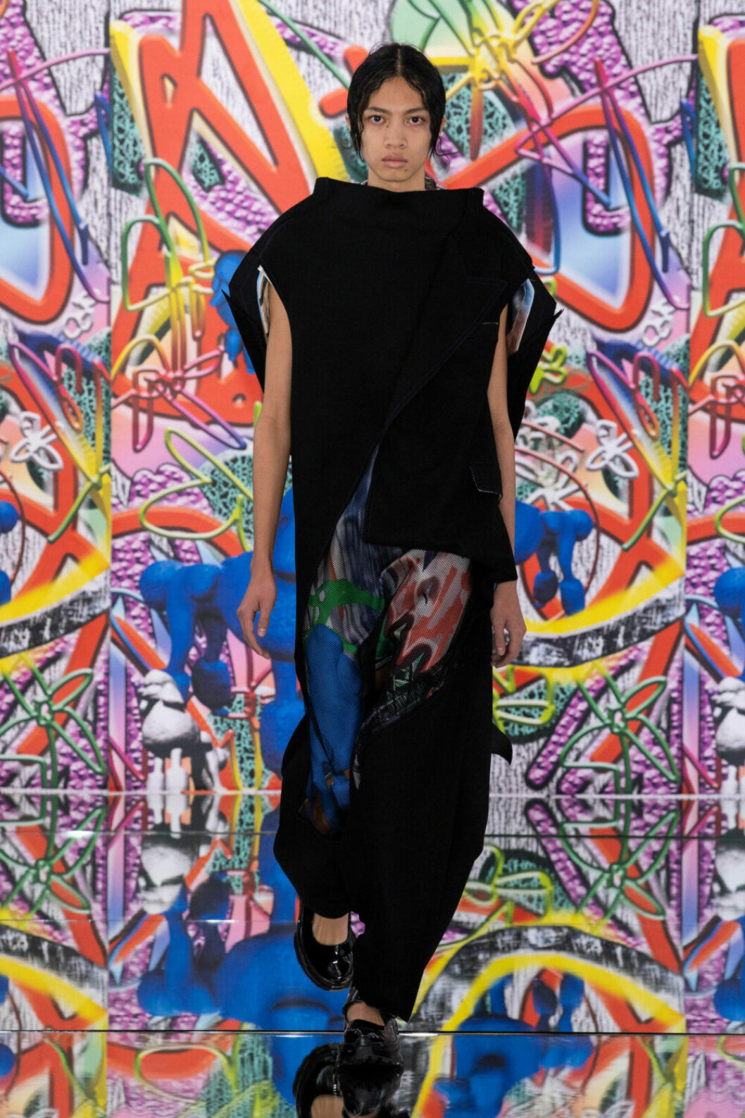 Enfärgat med en hint av lekfullhet på Maison Margielas SS19–visning på Couture Week i Paris