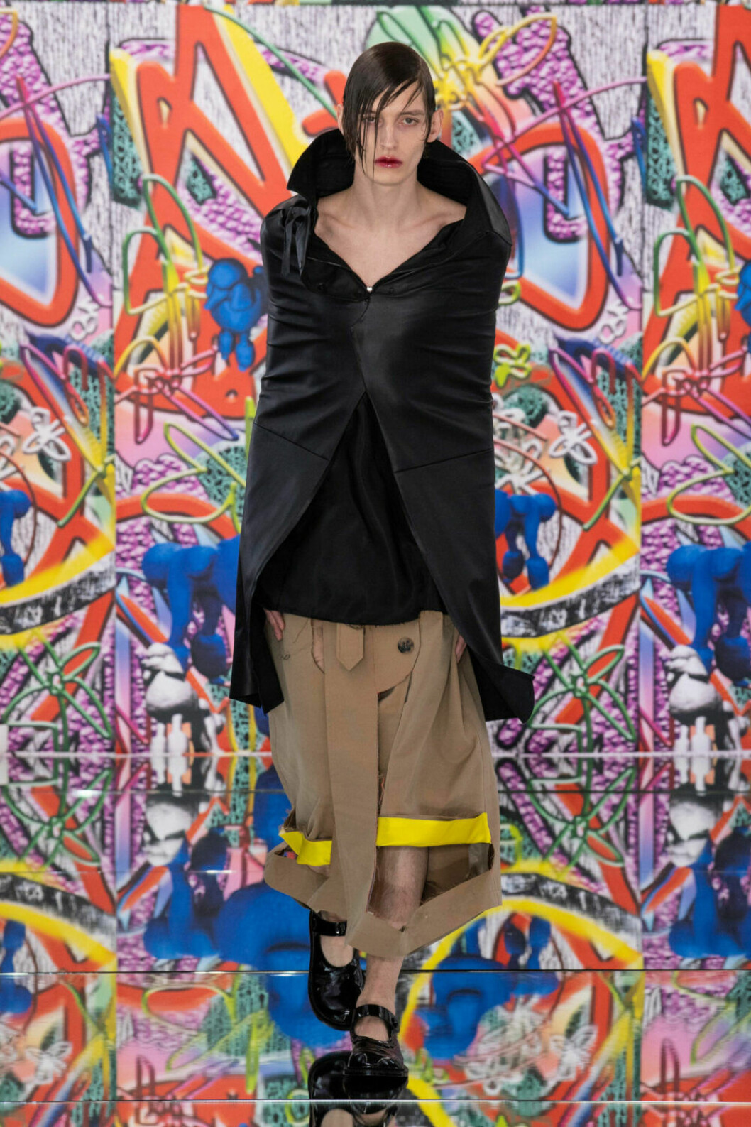 Two–piece på Maison Margielas SS19–visning på Couture Week i Paris