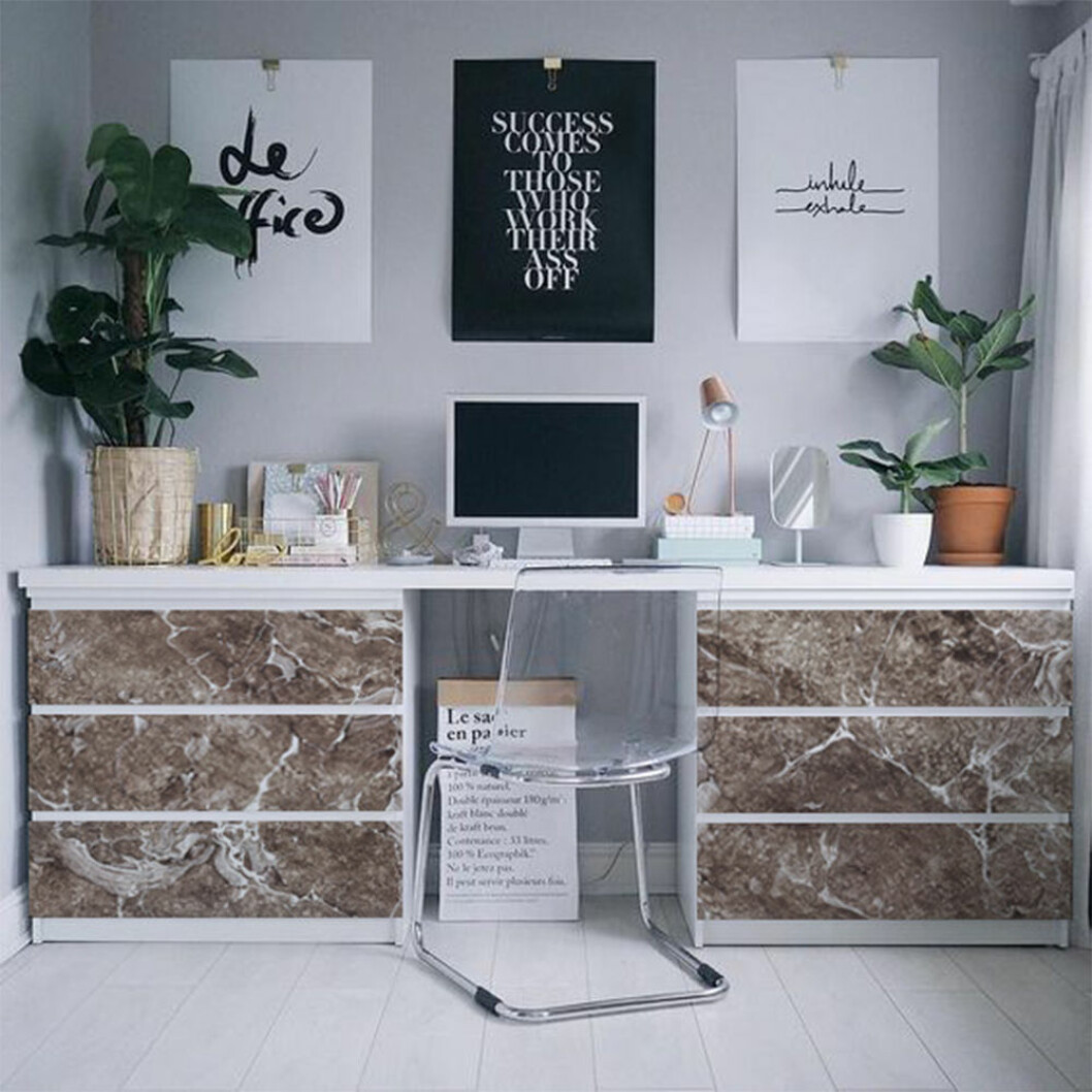 Malm Ikea-hack skrivbord