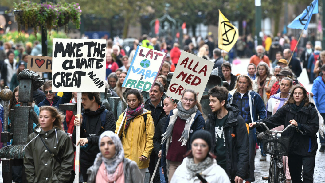 Greta Thunbergs strejk för klimatet ägde bland annat rum i Malmö