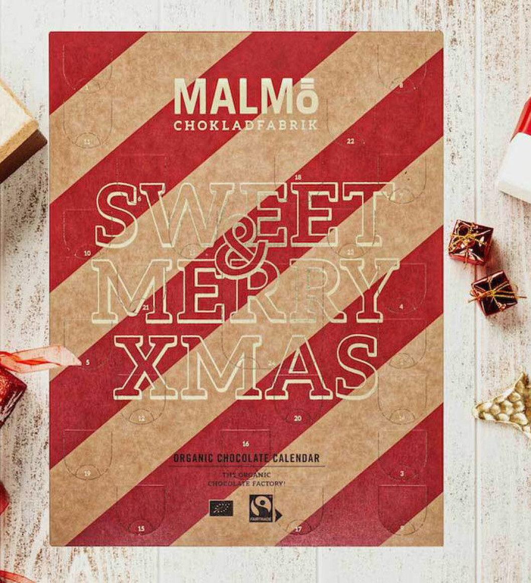Adventskalender från Malmö Chokladfabrik.