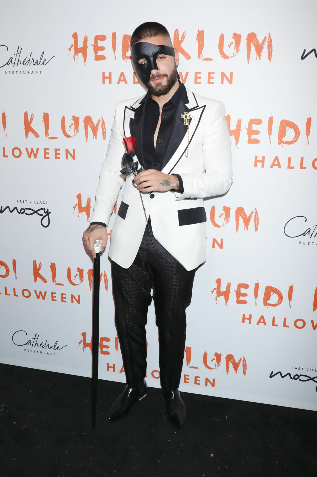 Maluma. Maluma på Heidi Klums halloweenfest 2019