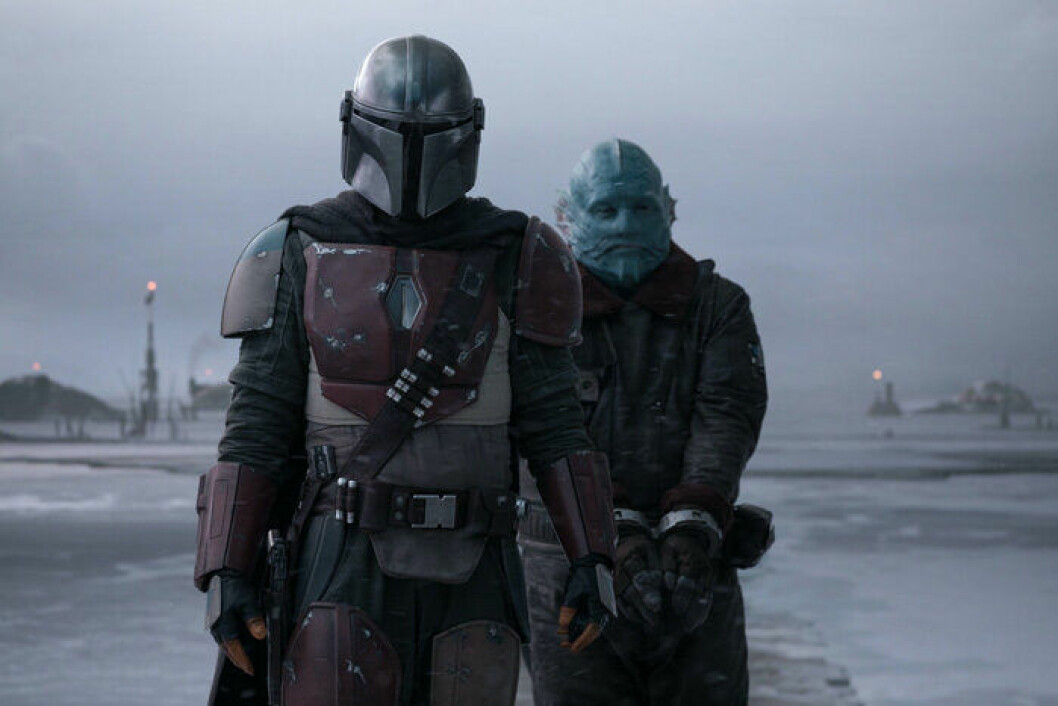 En bild från tv-serien The Mandalorian på Disney+.
