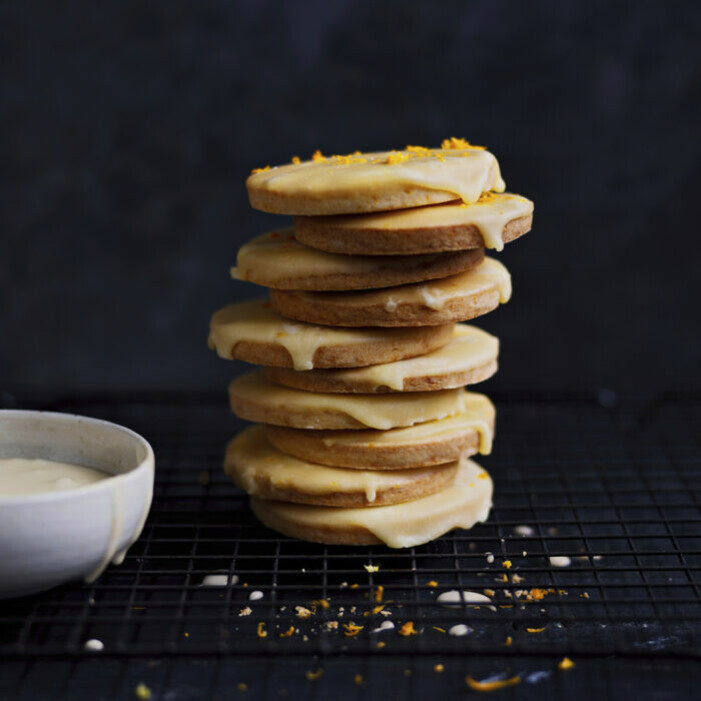 Recept på mandaringlaserade småkakor