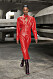 Röd läderklänning isabel Marant