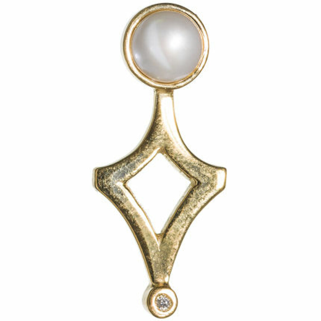 MariaNilsdotter_SS14_Turret_earring_gp_silver_pearl_diamond_1250sek4_1500dkk
