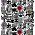 Klassiskt Marimekko mönster med jätteblommor och hus på tapeten <i>Lintukoto</i>