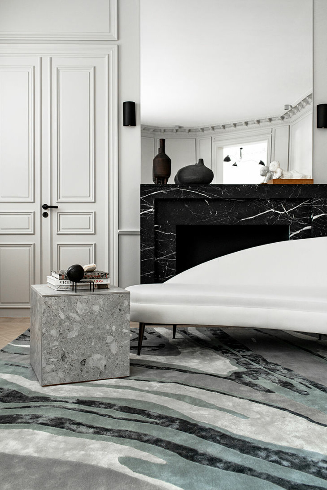 Mattan ur Layereds nya Stone Collection har en fin marmorering likt sten. Foto: Layered Stone collection från Layered
