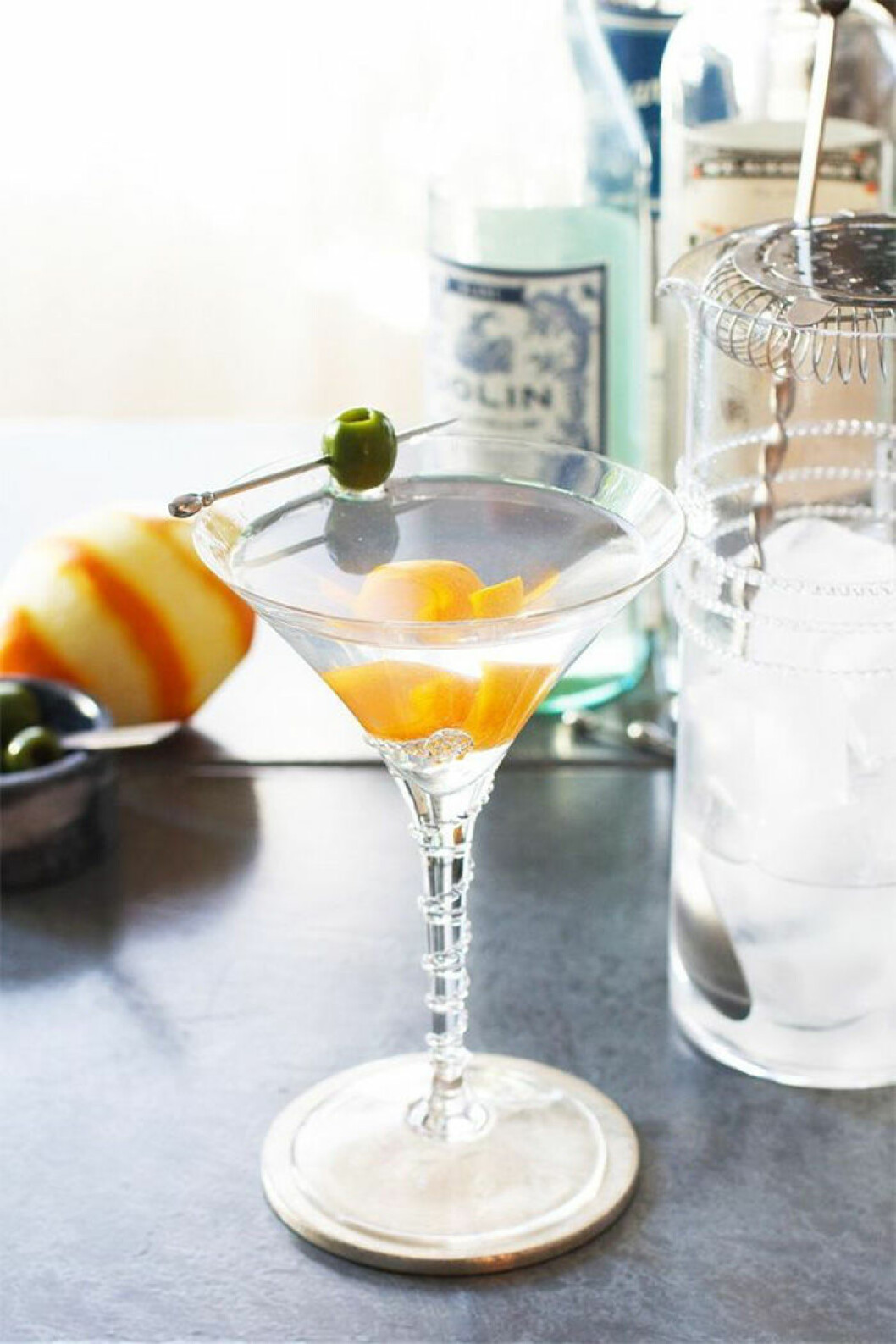 Via: saltandwind Enkel drink: Martini