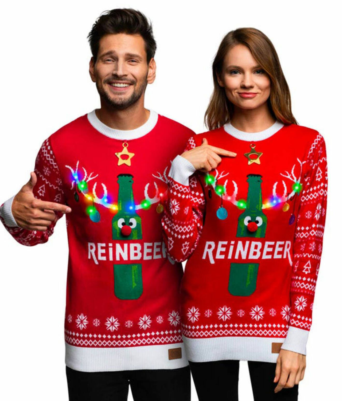 matchande julpyjamas för dam och herr julen 2021