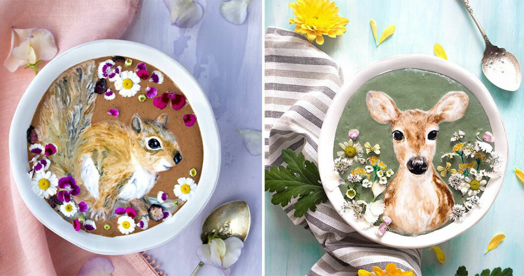 Fantastisk matkonst på smoothiebowlsFantastisk matkonst på smoothiebowls