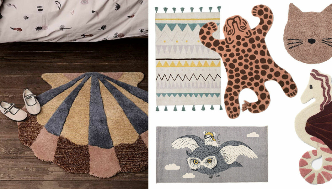 13 sagolikt fina mattor för barnrummet