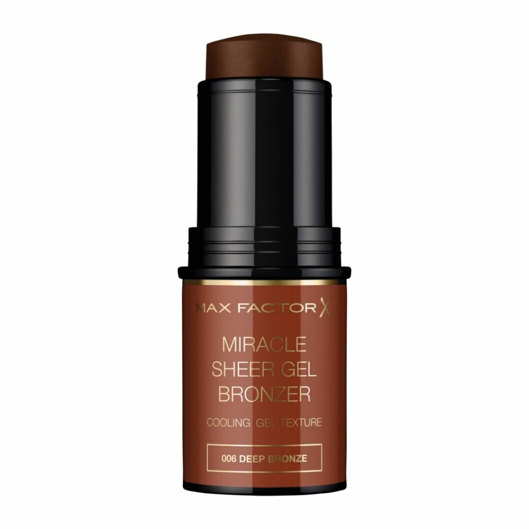 Max Factors Miracle sheer gel bronzer är sommarens mest uppfriskande bronznyhet! Klicka på bilden och kom direkt till produkten. Max Factors Miracle sheer gel bronzer