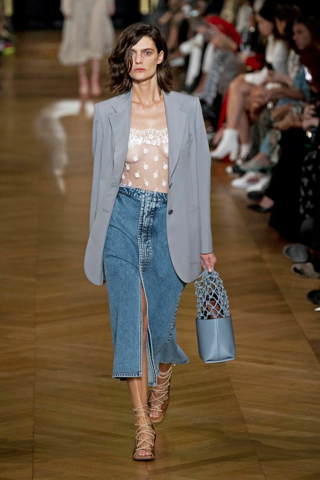 Stella McCartney lång jeanskjol