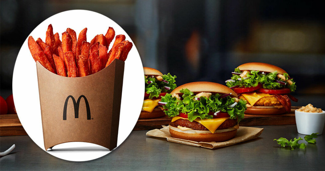 McDonald's börjar med sötpotatis pommes!
