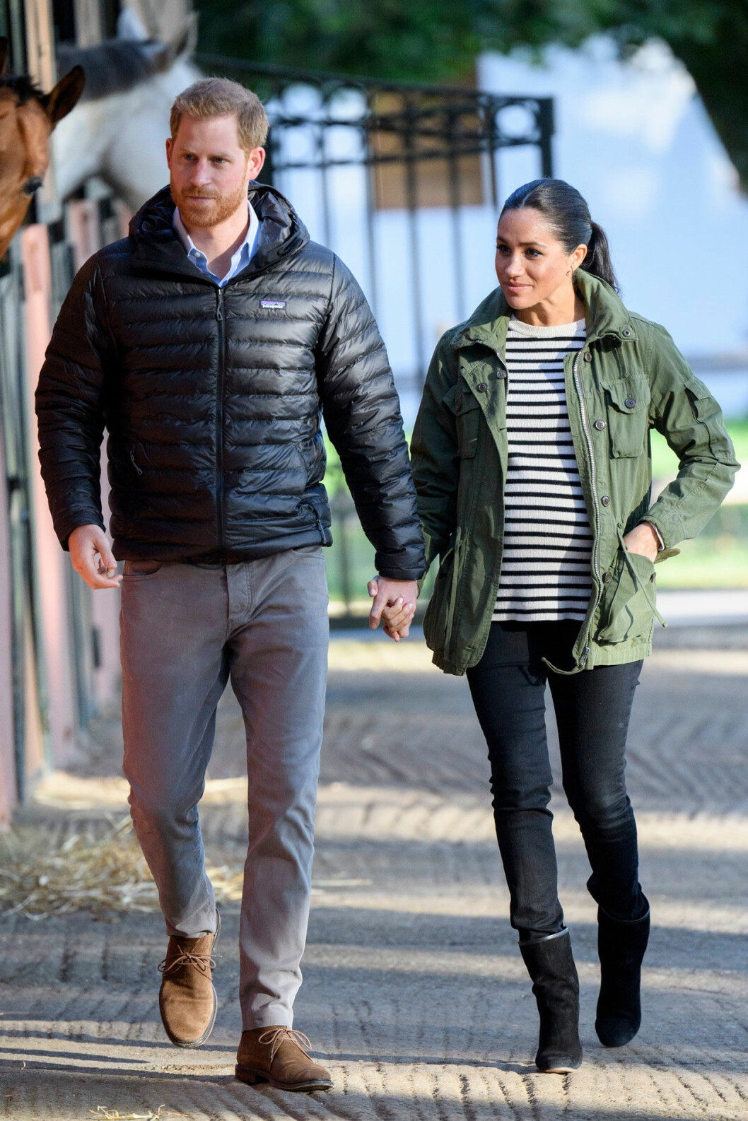 Meghan Markle och prins Harry på besök i Marocko. Foto: Tim Rooke/REX/TT Meghan Markle och prins Harry i Marocko