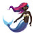 Nya emojis IOS 11, sjöjungfru.