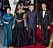 United States President Barack Obama, right, and First Lady Michelle Obama, second left, welcome President XI Jinping of China, second right, and Madame Peng Liyuan, left, to a State Dinner in their honor on the North Portico of the White House in Washington, DC on Friday, September 25, 2015. Credit: Ron Sachs / CNP - NO WIRE SERVICE - (c) DPA / IBL Bildbyrå