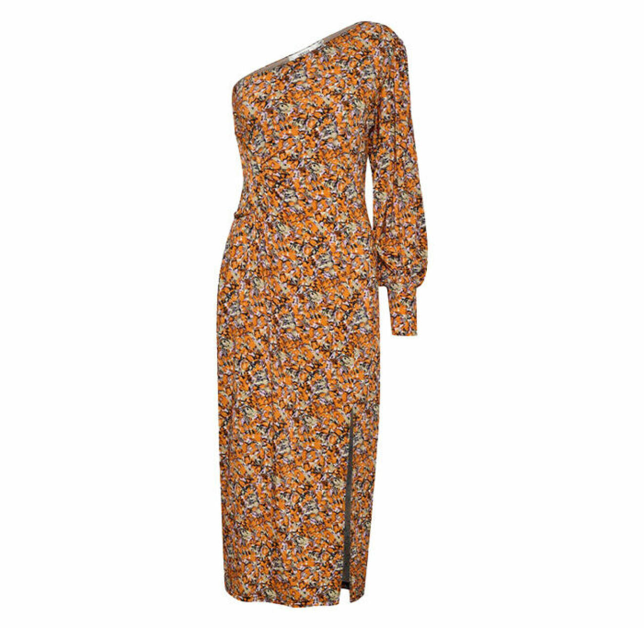 orange klänning med enaxlad design med normal passform från Gestuz