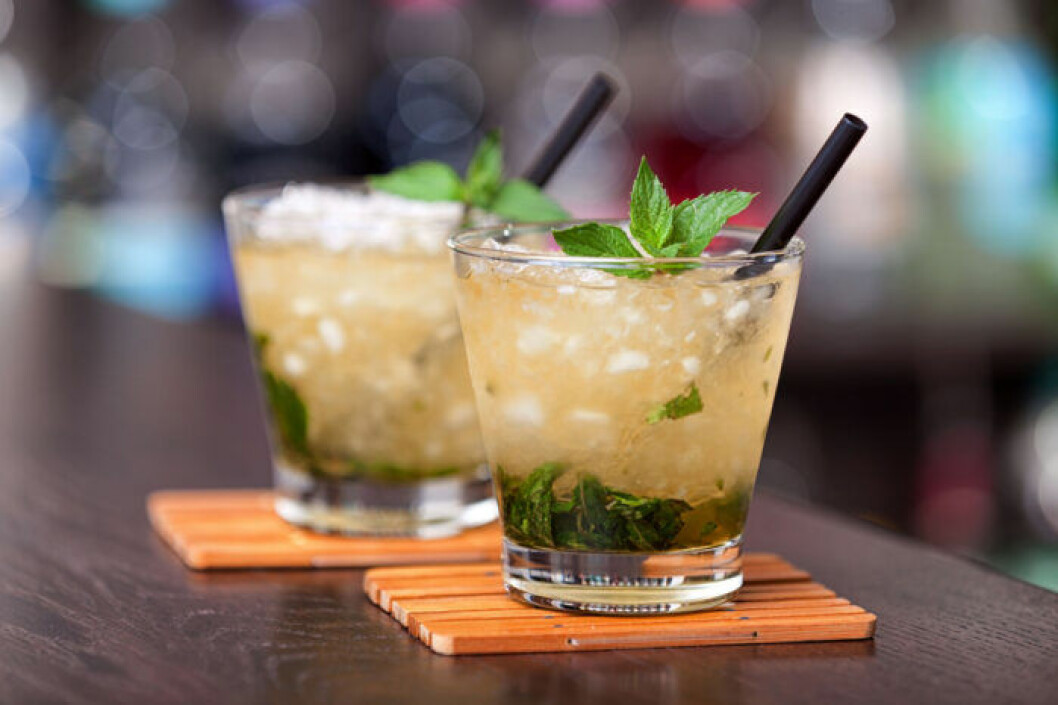 Klassisk mint julep med bourbon.