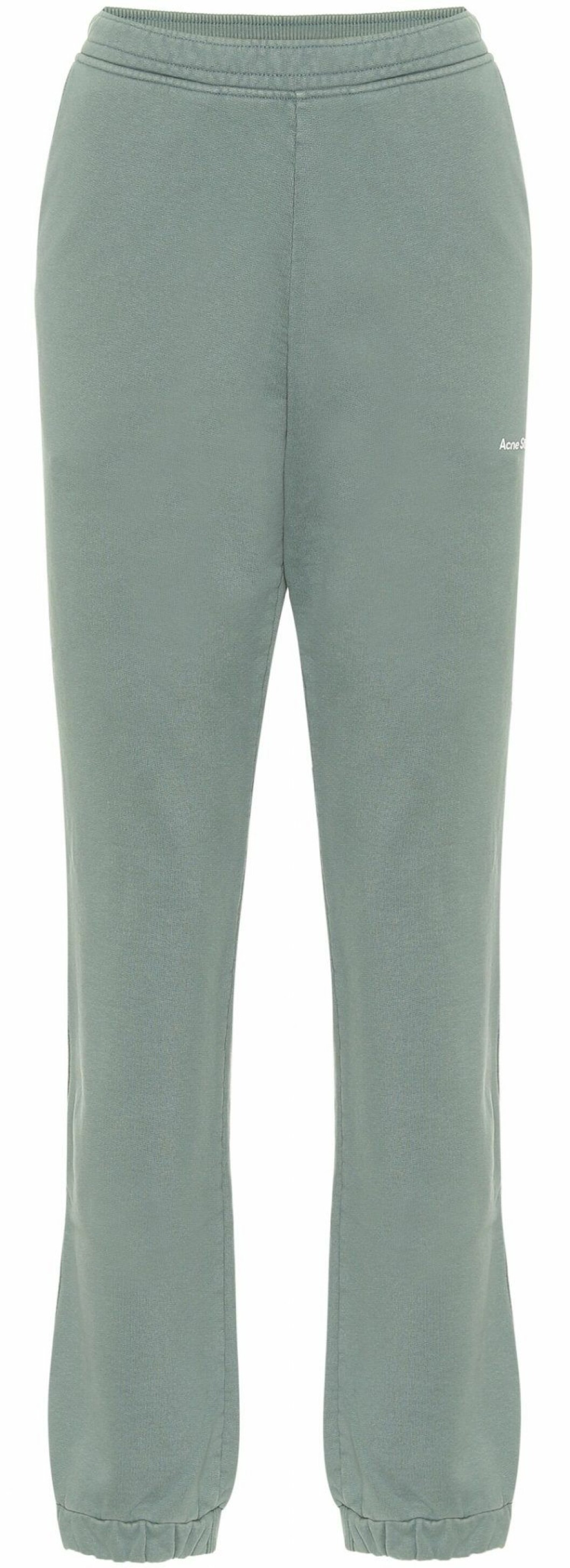 Stilsäkra mjukisbyxor från Acne studios i mintgrön nyans.